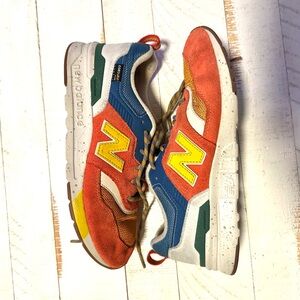 New Balance Women’s Size 5.5 Red, Blue, and Yellow Sneakers
